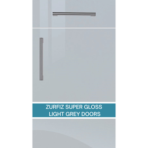 ZURFIZ SUPER GLOSS LIGHT GREY REPLACEMENT KITCHEN D