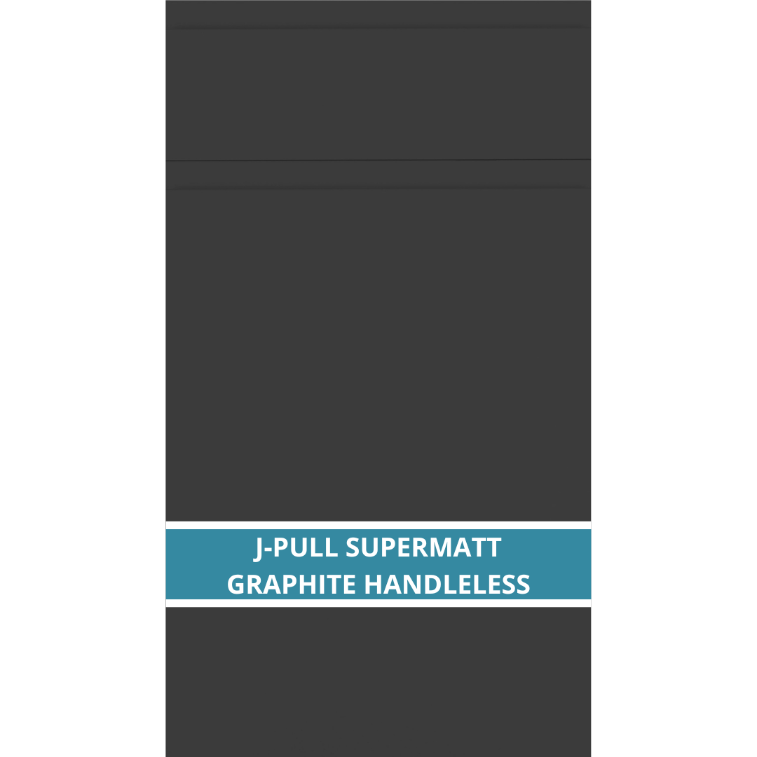 J-PULL SUPERMATT GRAPHITE CUPBOARD DOOR AND DRAWER FRONT