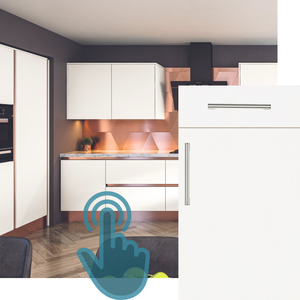 ZURFIZ SUPERMATT WHITE KITCHEN CABINET DOOR