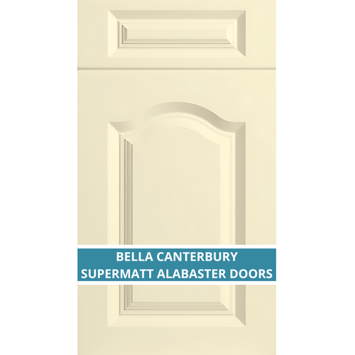 BELLA CANTERBURY SUPERMATT ALABASTER DOOR AND DRAWER