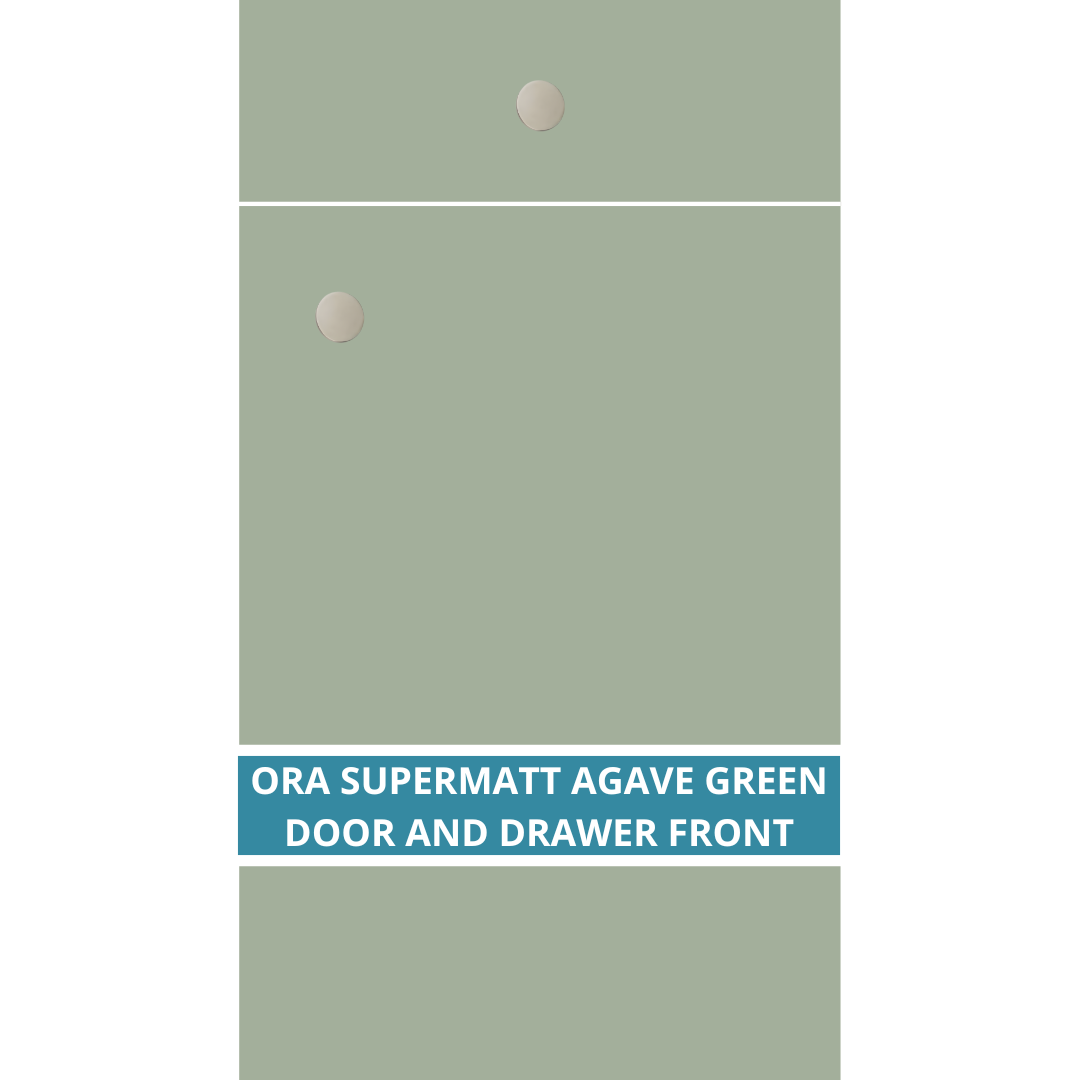 ORA SUPER MATT AGAVE GREEN CUPBOARD DOORS AND DRAWER FRONT