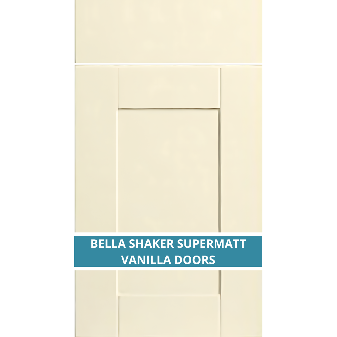 BELLA SHAKER SUPERMATT VANILLA DOOR AND DRAWER FRONTS