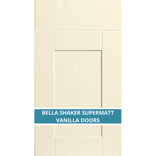 BELLA SHAKER SUPERMATT VANILLA DOOR AND DRAWER FRONTS