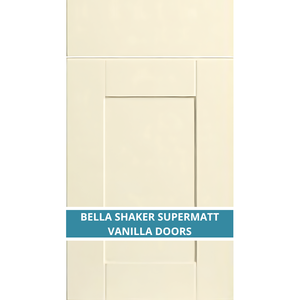 BELLA SHAKER SUPERMATT VANILLA DOOR AND DRAWER FRONTS