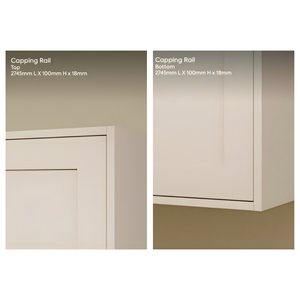 EXAMPLE OF A CAPPING RAIL (KNOW AS CORNICE & PELMET
