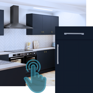 ZURFIZ SUPERMATT INDIGO BLUE KITCHEN CABINET DOOR