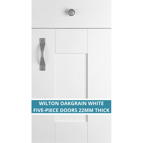 WILTON OAKGRAIN WHITE KITCHEN CABINET DOORS