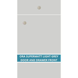 ORA SUPERMATT LIGHT GREY CUPBOARD DOORS AND DRAWER FRONT