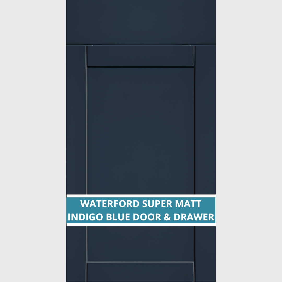WATERFORD SUPER MATT INDIGO BLUE CUPBOARD DOORS AND DRAWER FRONT
