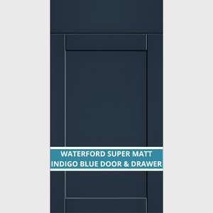 WATERFORD SUPER MATT INDIGO BLUE CUPBOARD DOORS AND DRAWER FRONT