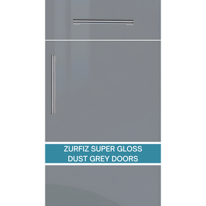 ZURFIZ SUPER GLOSS DUST GREY REPLACEMENT KITCHEN DOOR