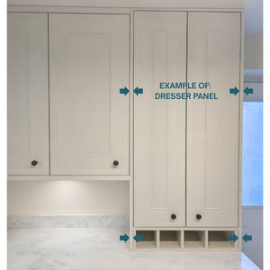 EXAMPLE OF DRESSER END PANELS