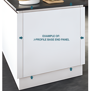 EXAMPLE: J-PROFILE BASE END PANEL H 900 X D 650 X T 19MM
