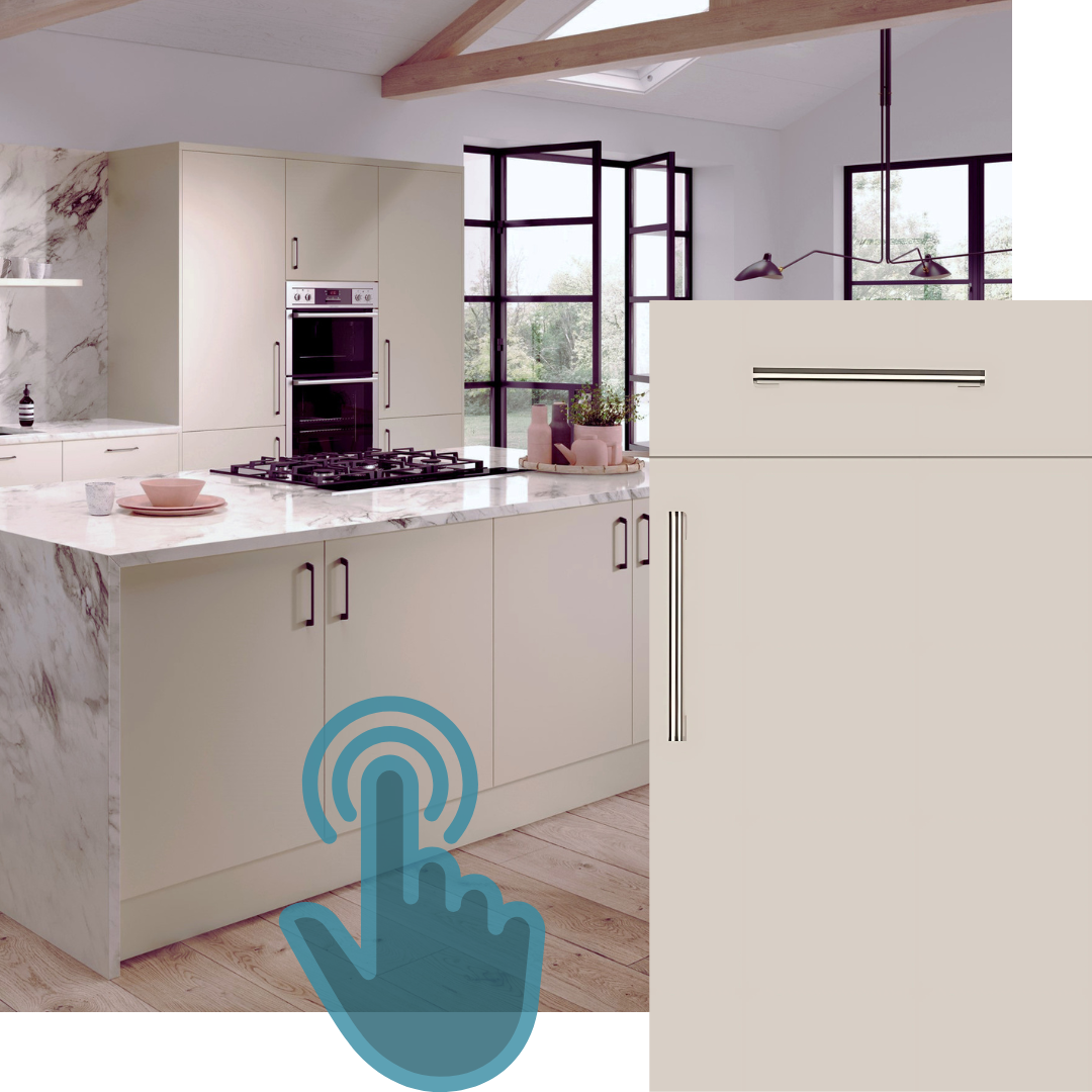 EXAMPLE ZURFIZ SUPERMATT CASHMERE KITCHEN