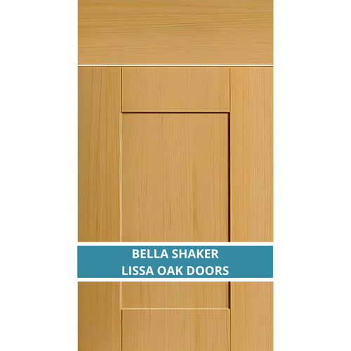 BELLA SHAKER LISSA OAK DOOR AND DRAWER FRONTS