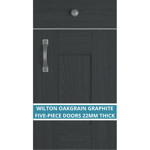 WILTON OAKGRAIN GRAPHITE KITCHEN CABINET DOORS
