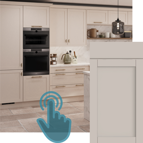 EXAMPLE OF AN WATERFORD SUPER MATT CASHMERE KITCHEN