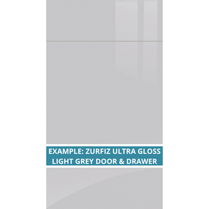 ZURFIZ ULTRA GLOSS LIGHT GREY DOOR AND DRAWER FRONTS