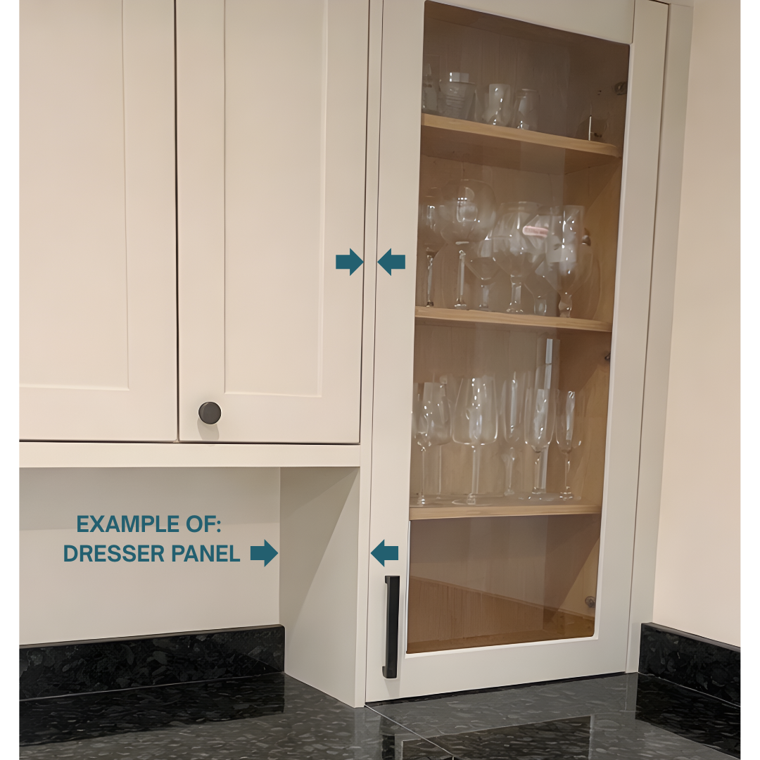 EXAMPLE OF DRESSER END PANELS