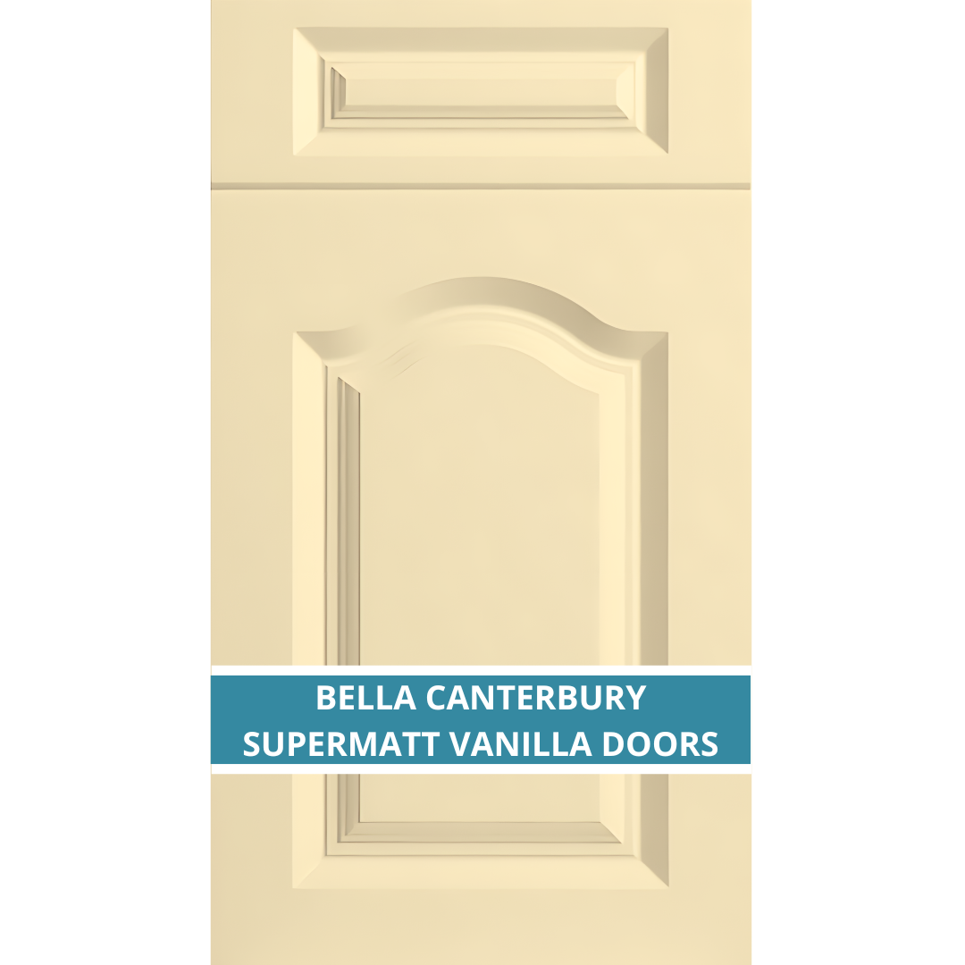 BELLA CANTERBURY SUPERMATT VANILLA CUPBOARD DOOR AND DRAWER