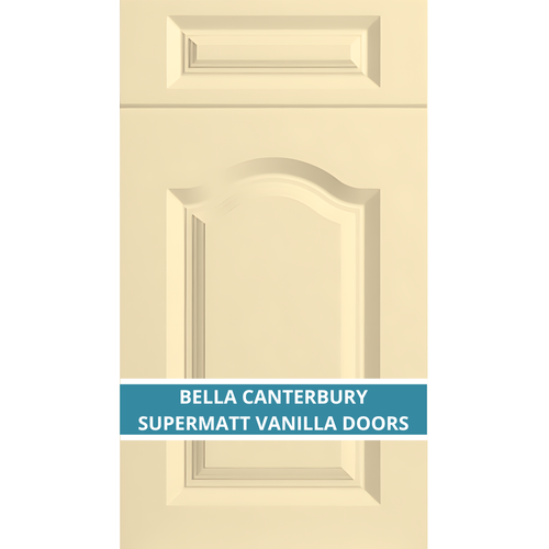 BELLA CANTERBURY SUPERMATT VANILLA CUPBOARD DOOR AND DRAWER
