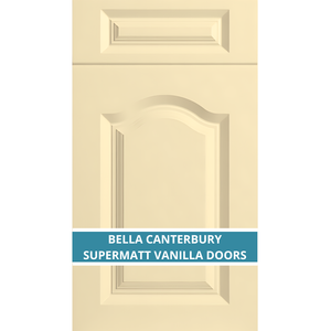 BELLA CANTERBURY SUPERMATT VANILLA CUPBOARD DOOR AND DRAWER
