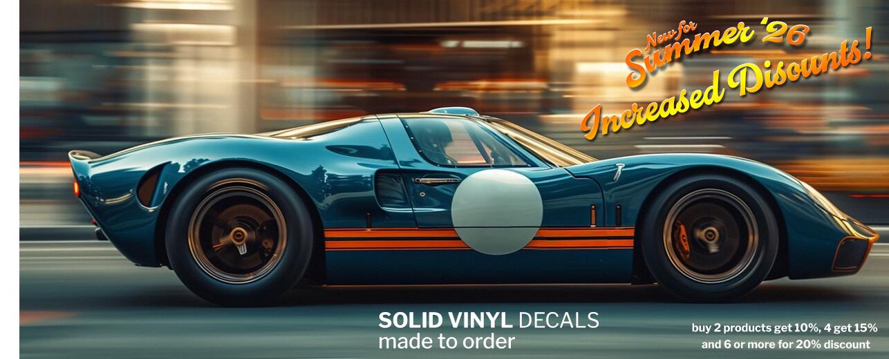 Sporty40 Solid Vinyl Decals