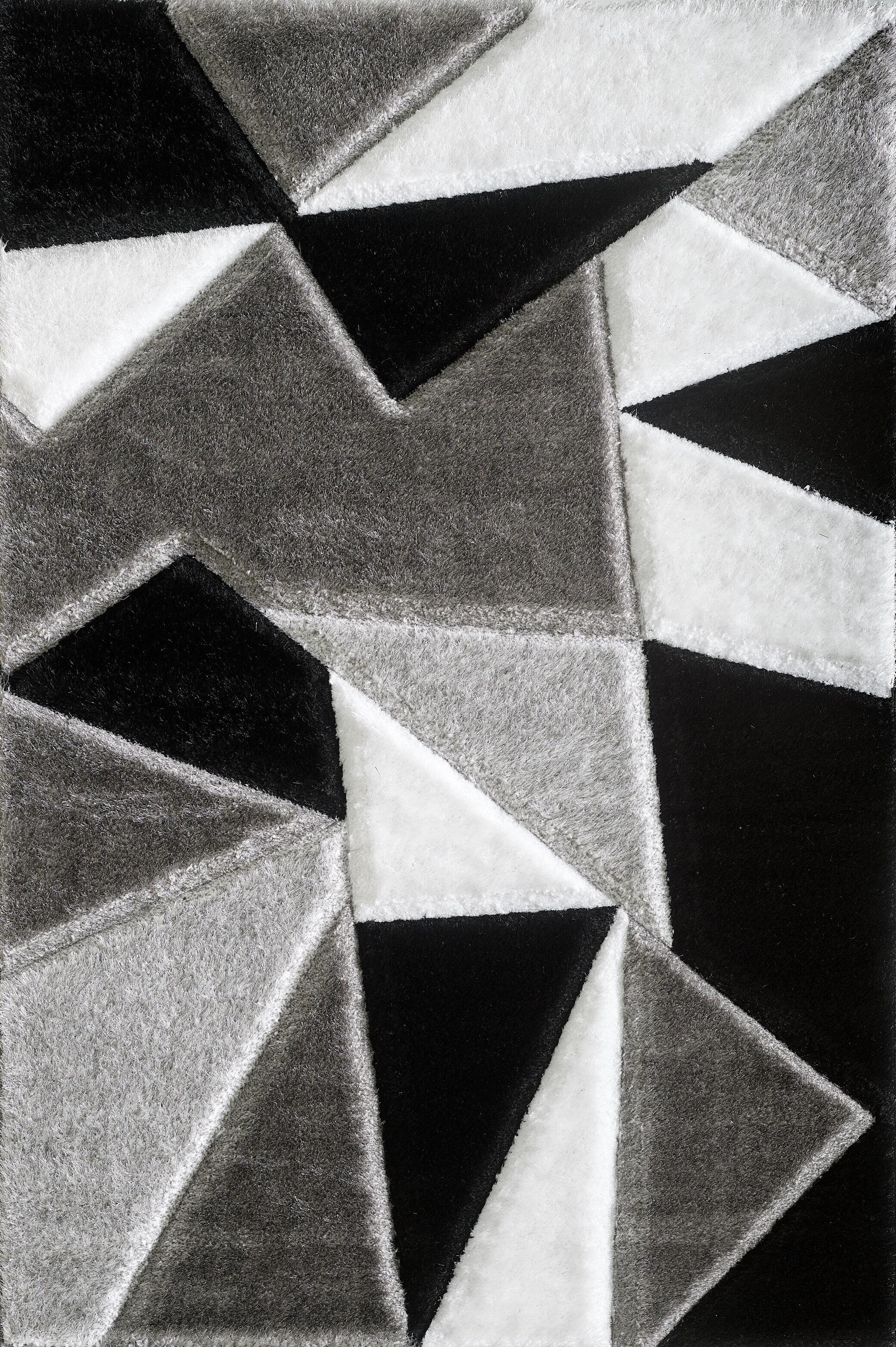 Pluton Rug - Black Grey