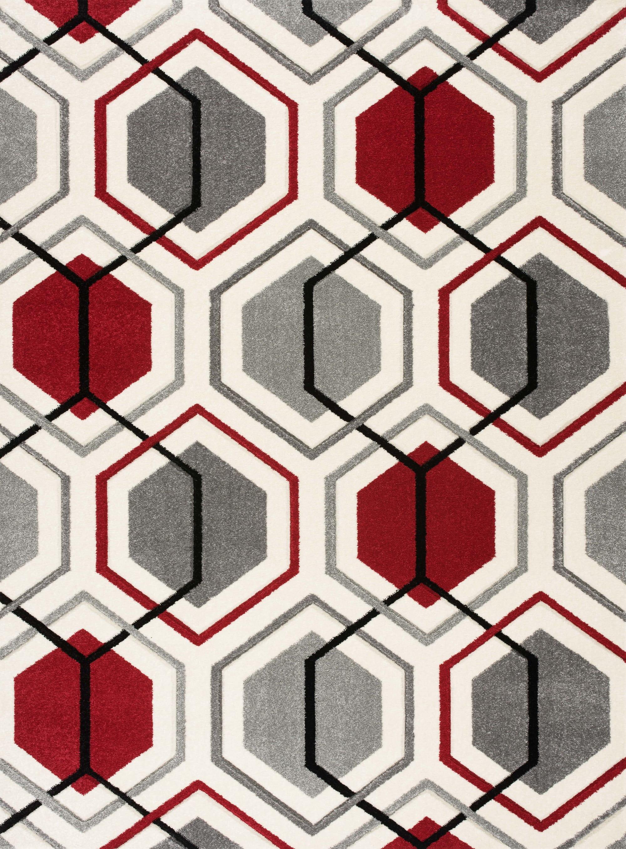 Elise Rug Cream-Red