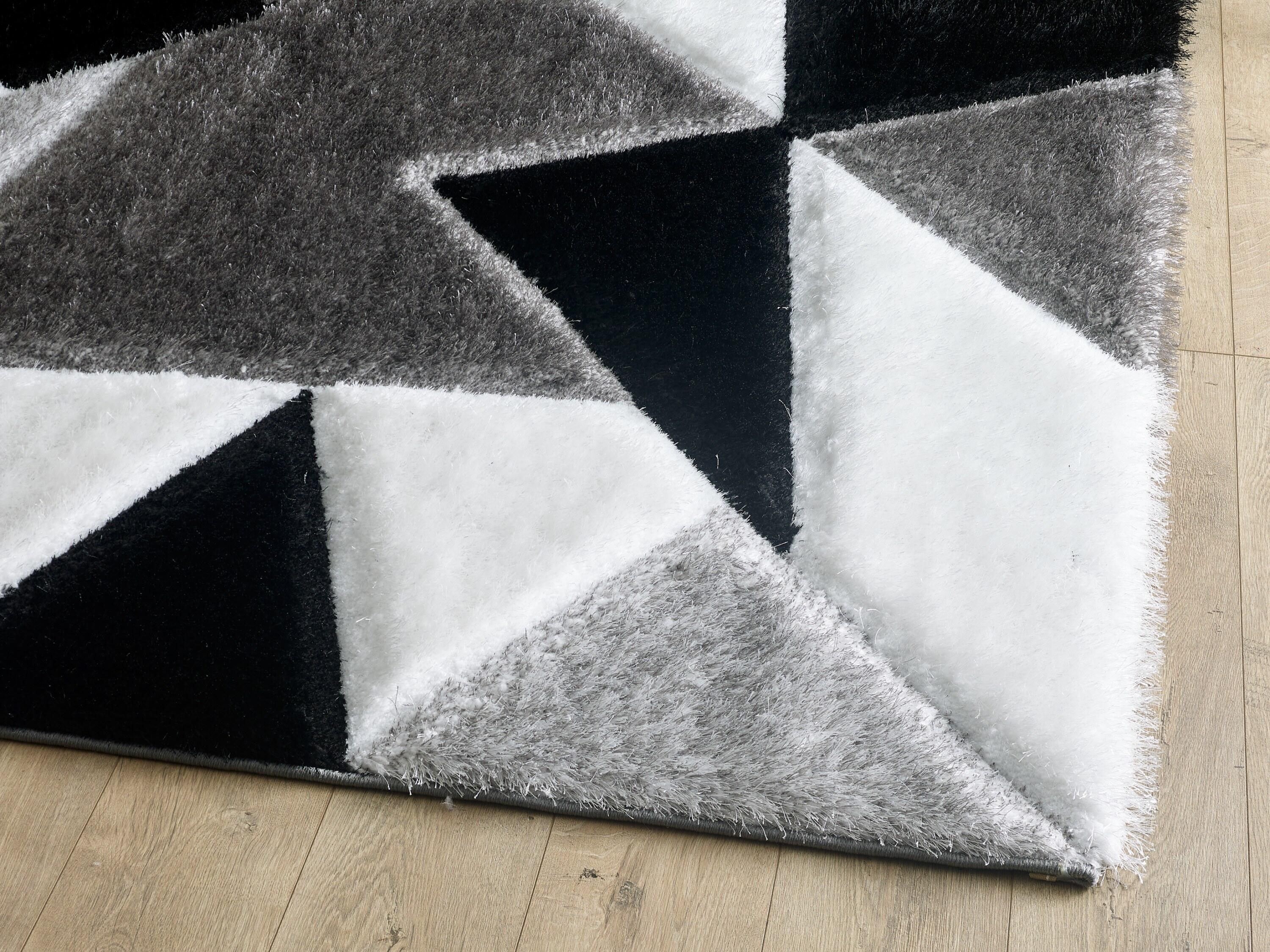 Pluton Rug - Black Grey