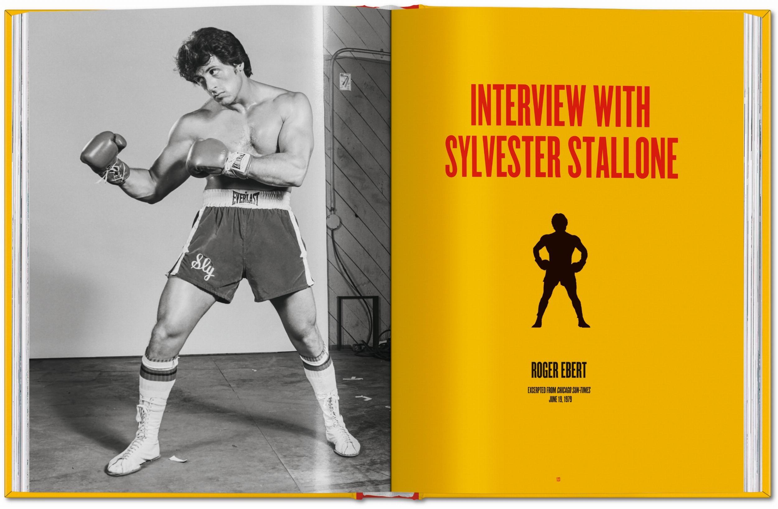 Rocky. The Complete Films, black and white photo of Rocky in training pose