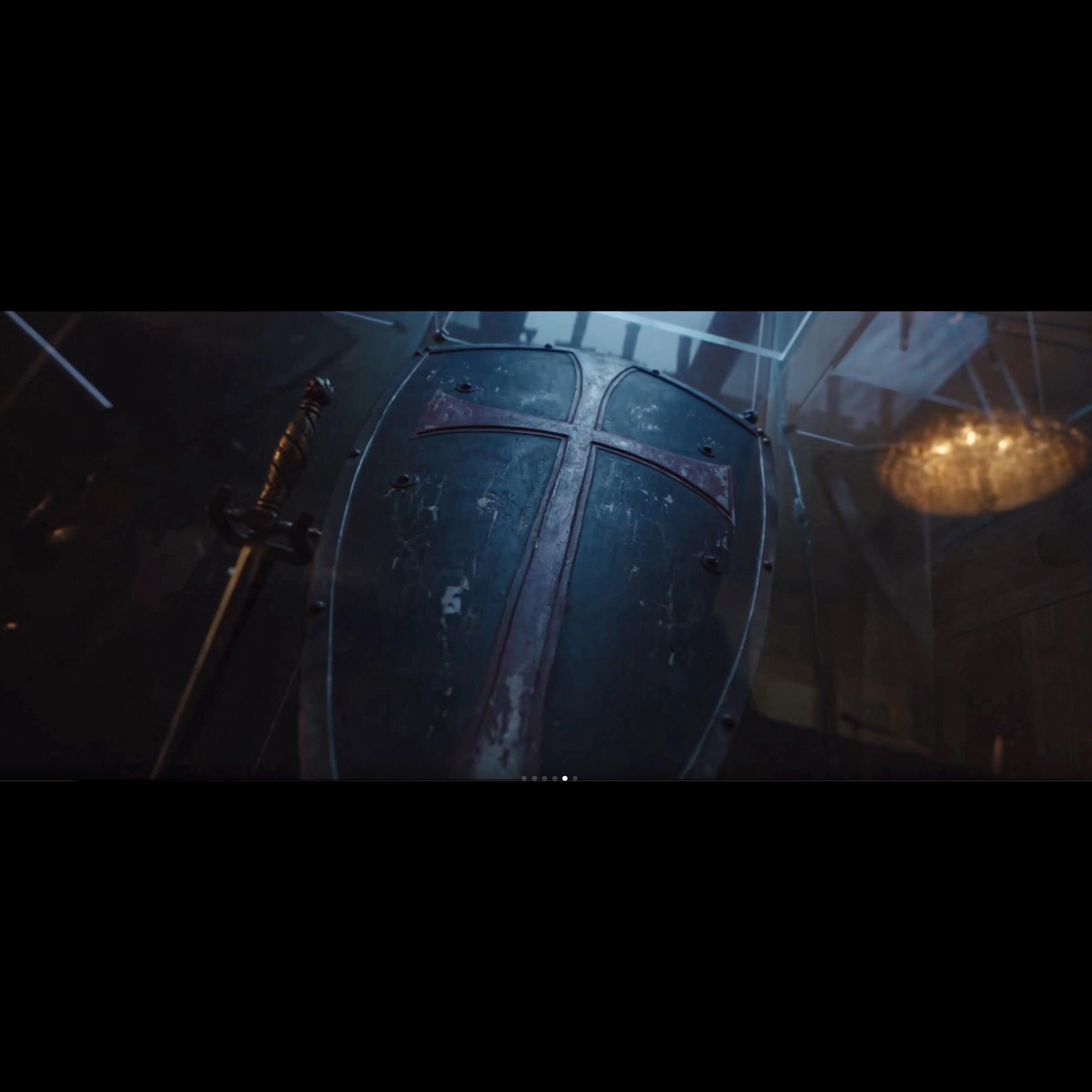 Assassin's Creed Proudction Used Templar Shield (Provenance Image 1) for Sale