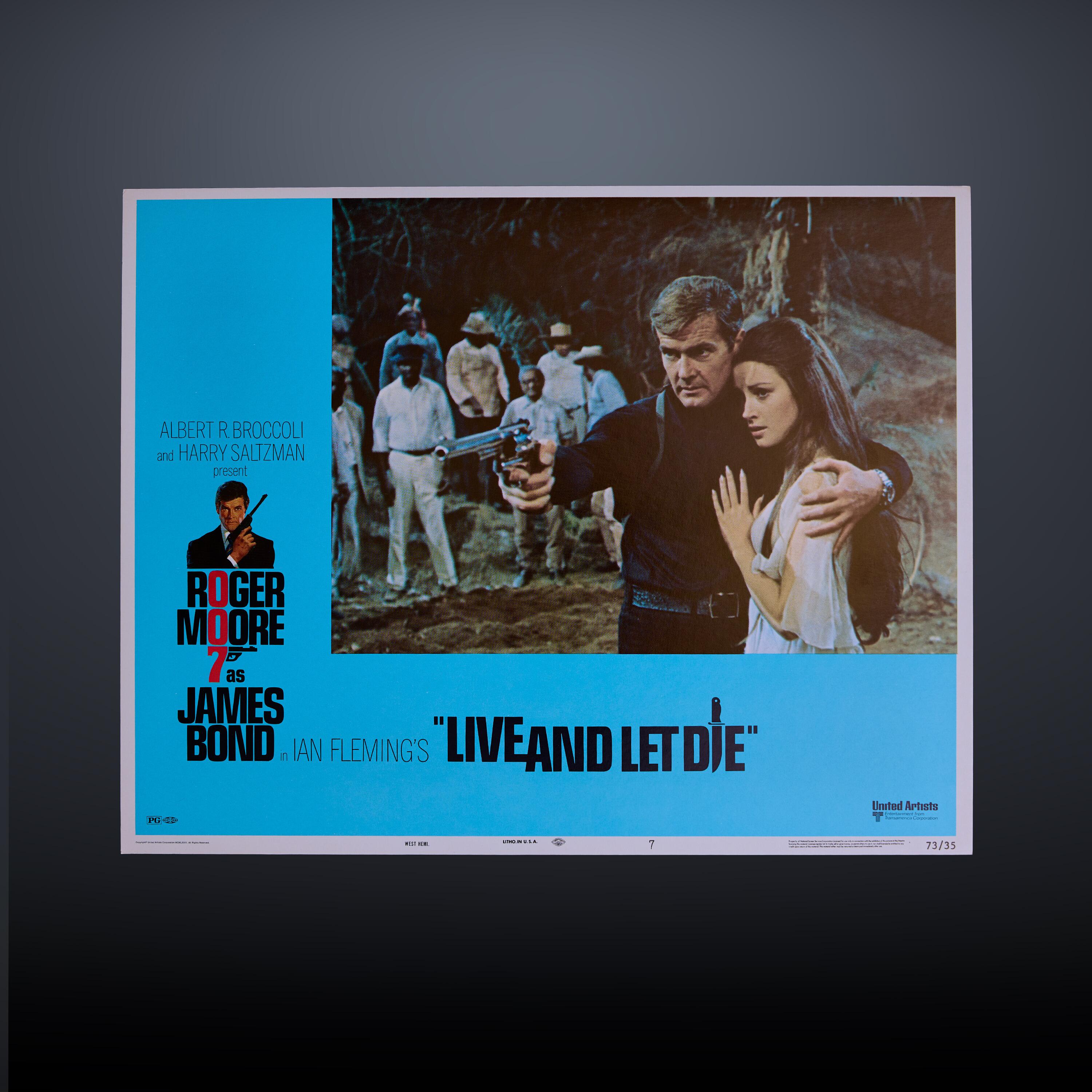 James Bond - Original Lobby Card seven of eight, Live and Let Die (1973)