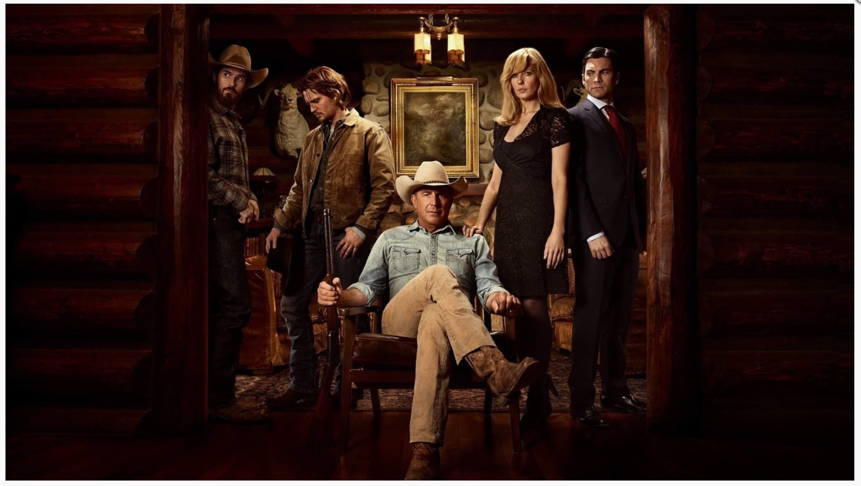 Yellowstone poster featuring main cast