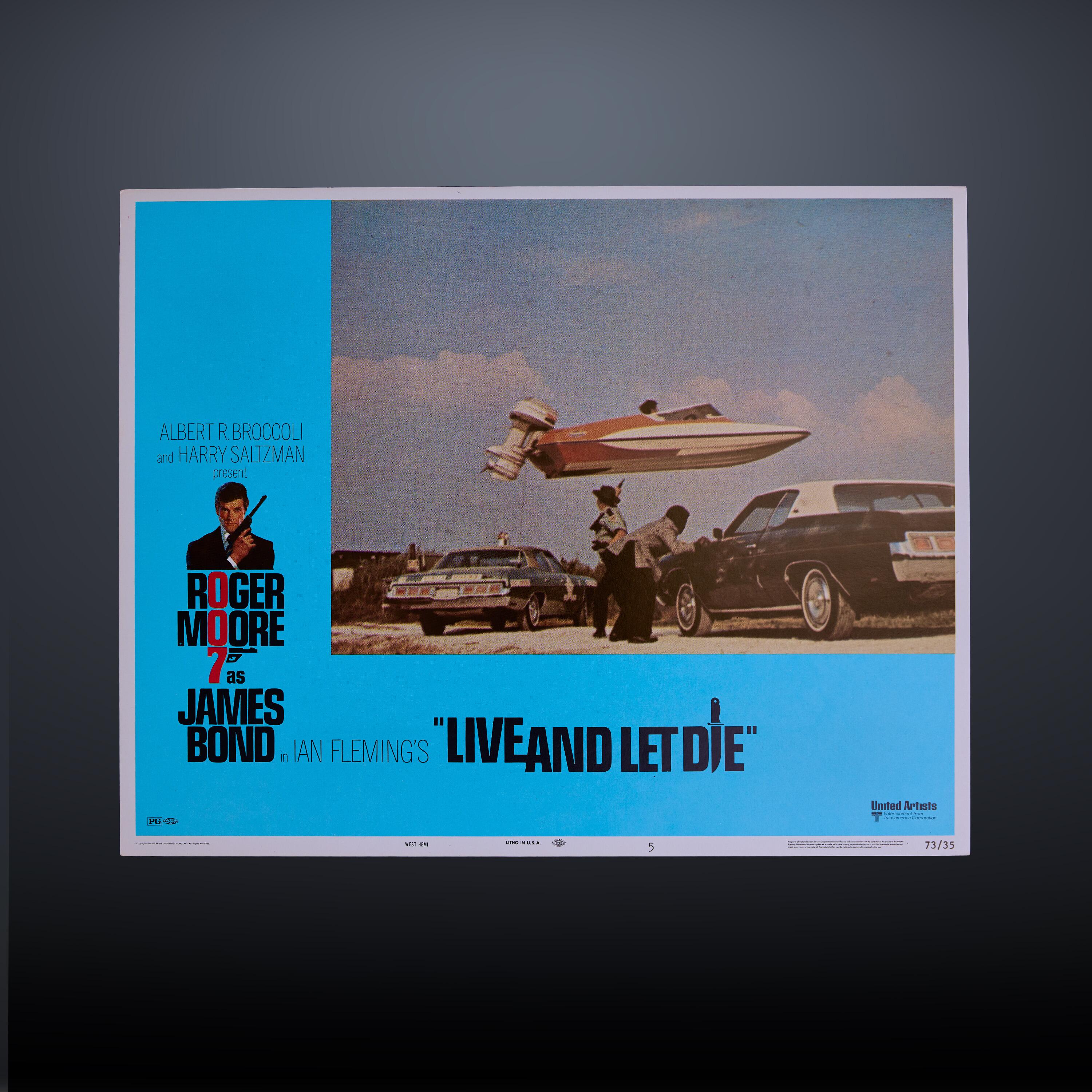 James Bond - Original Lobby Card five of eight, Live and Let Die (1973)