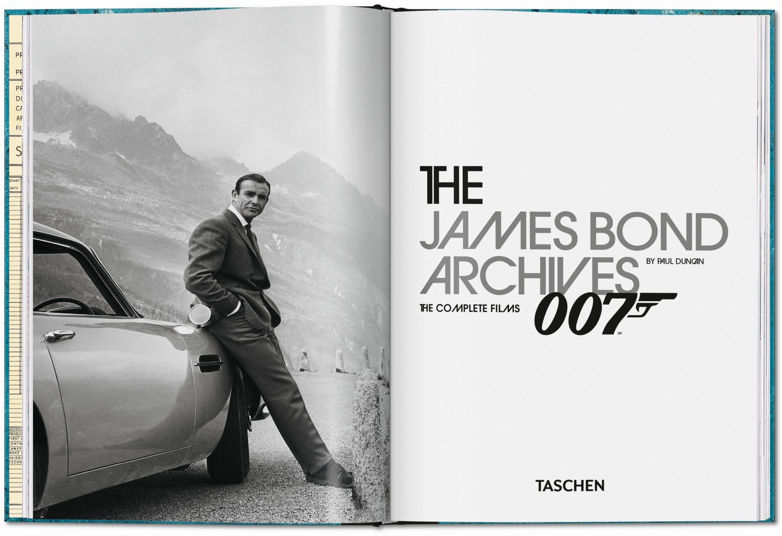The James Bond Archives. The Complete Films, inside front cover with Bond and Aston Martin
