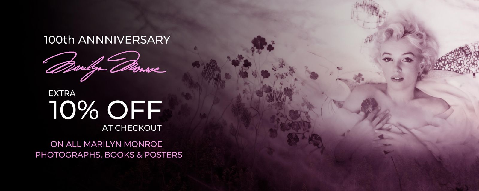 Marilyn Monroe 100th Anniversary Offer -10% all Marilyn Monroe Products Sitewide