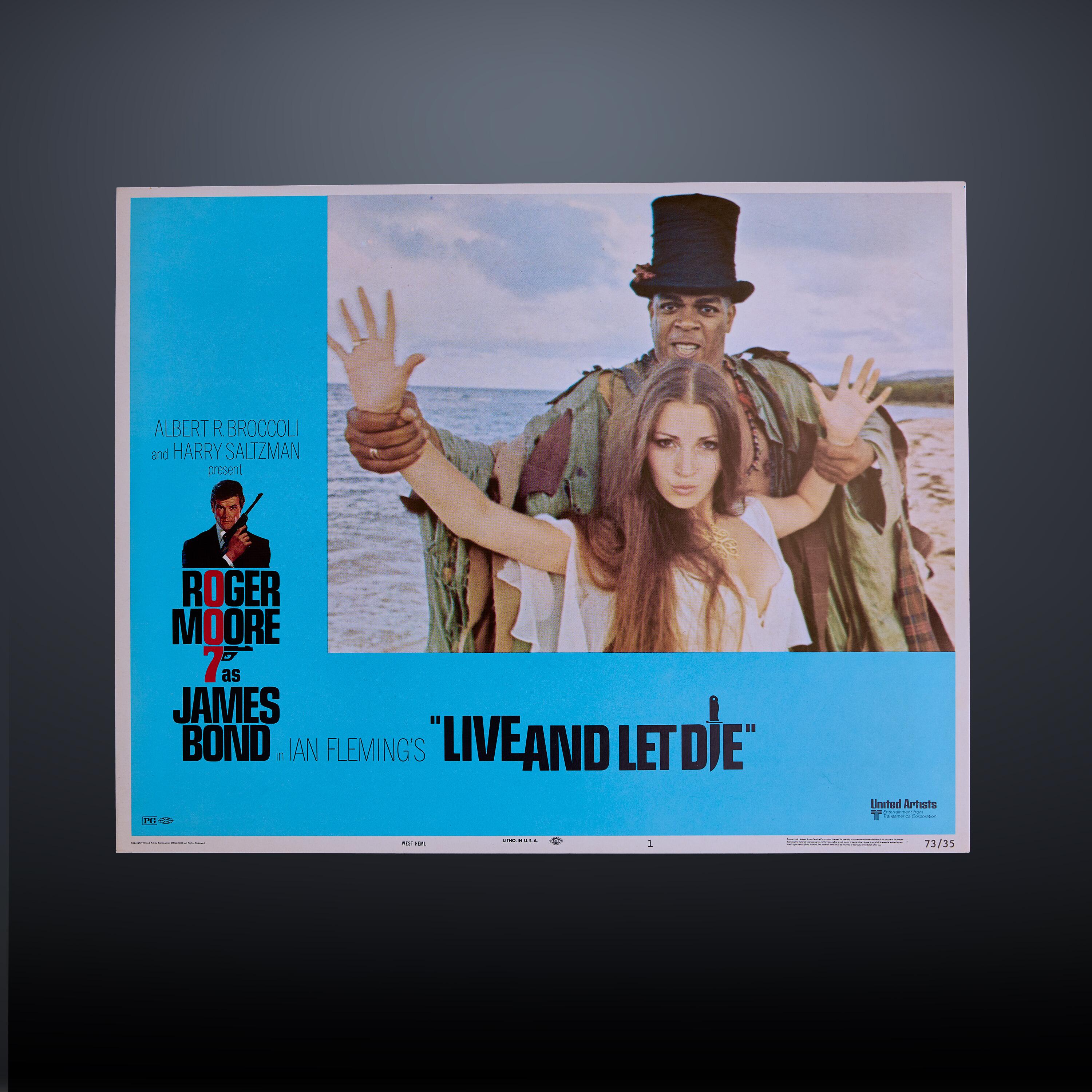 James Bond - Original Lobby Card two of eight, Live and Let Die (1973)