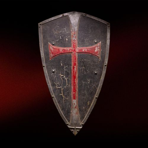 Assassin's Creed Proudction Used Templar Shield (Front View) for Sale