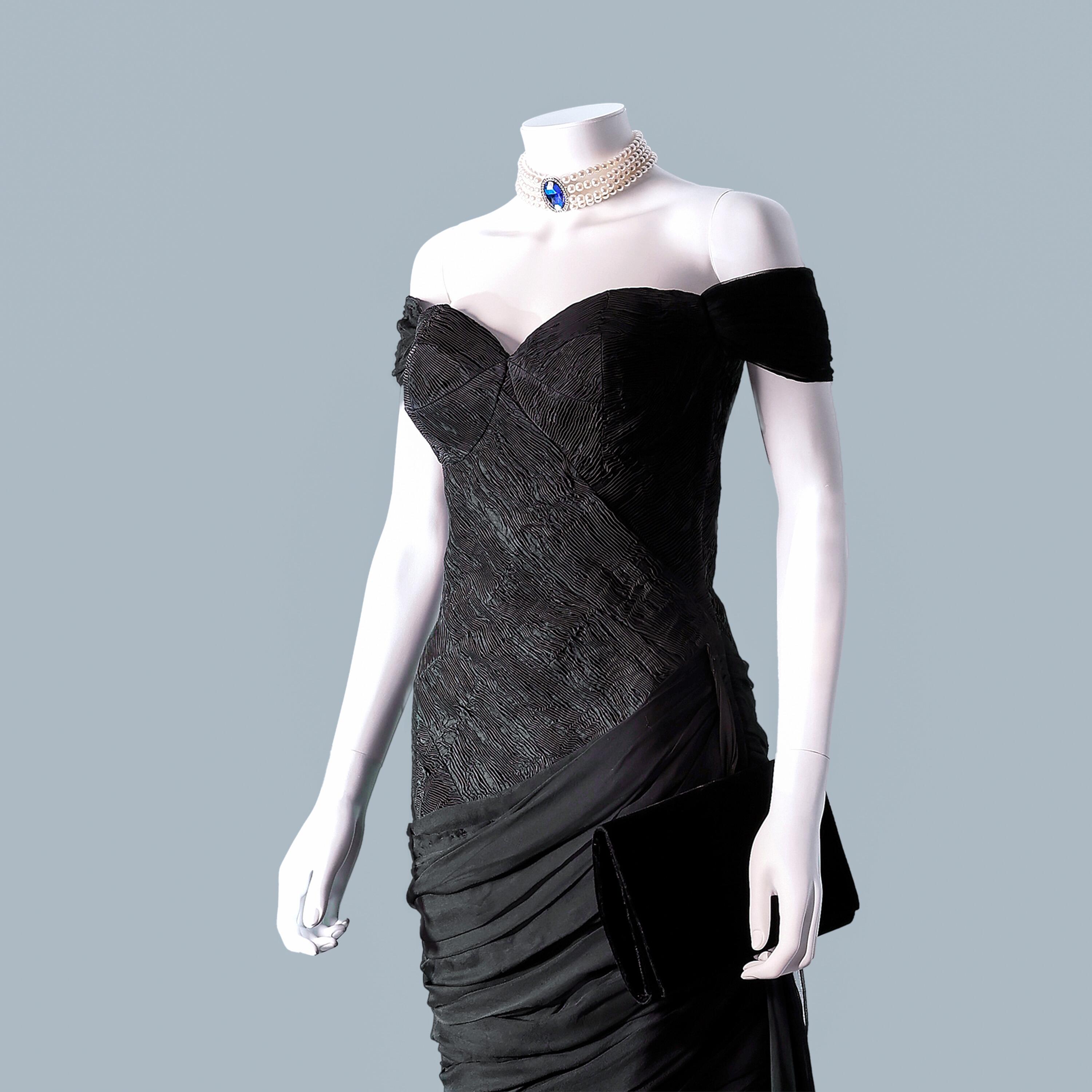 Princess Diana's Revenge Dress, Worn By Elizabeth Debicki in The Crown available for exhibition