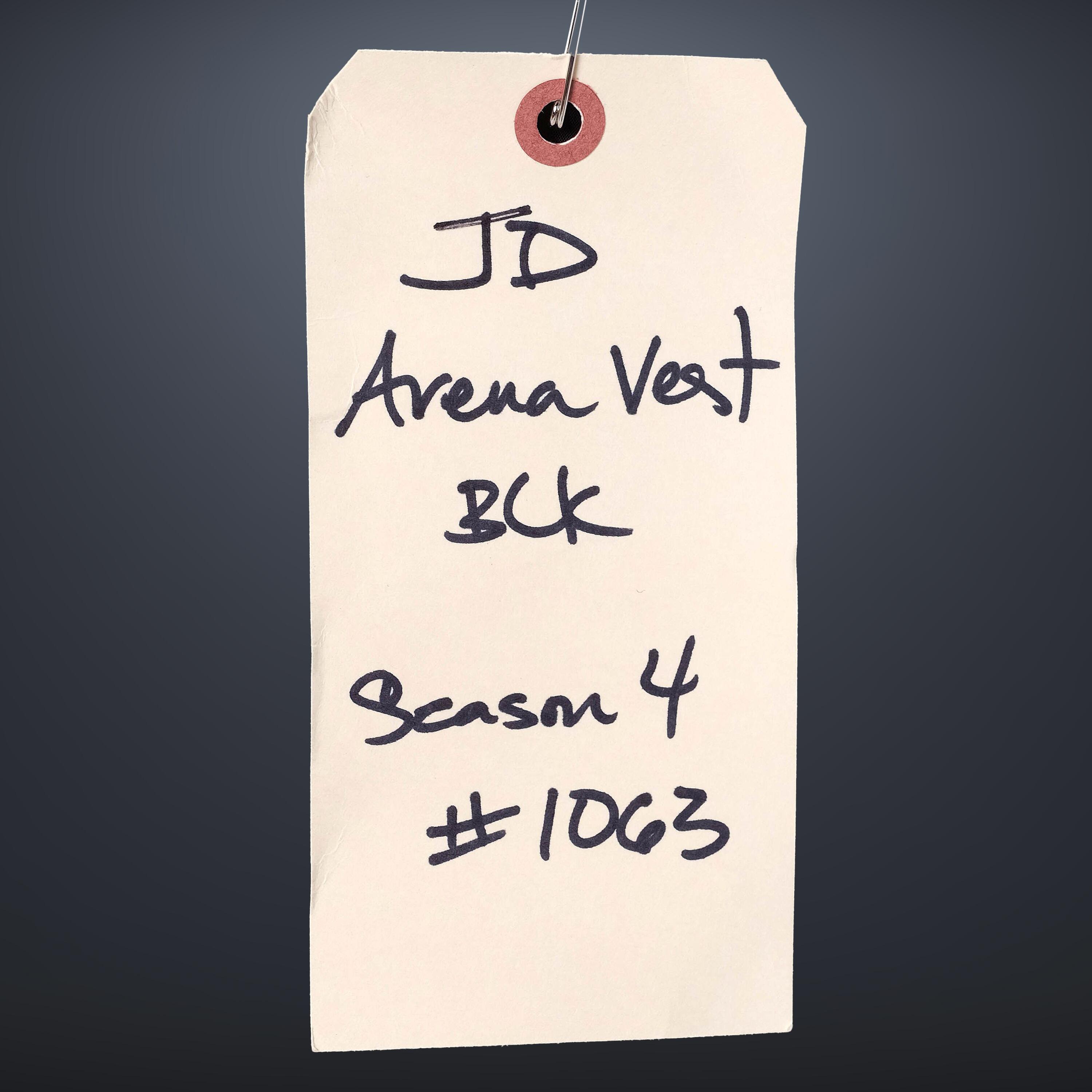A JD "John Dutton' Costume Tag for a production used Kevin Costner Costume Ensemble from Yellowstone - Available for Exhibition from Kudos Memorabilia Ltd