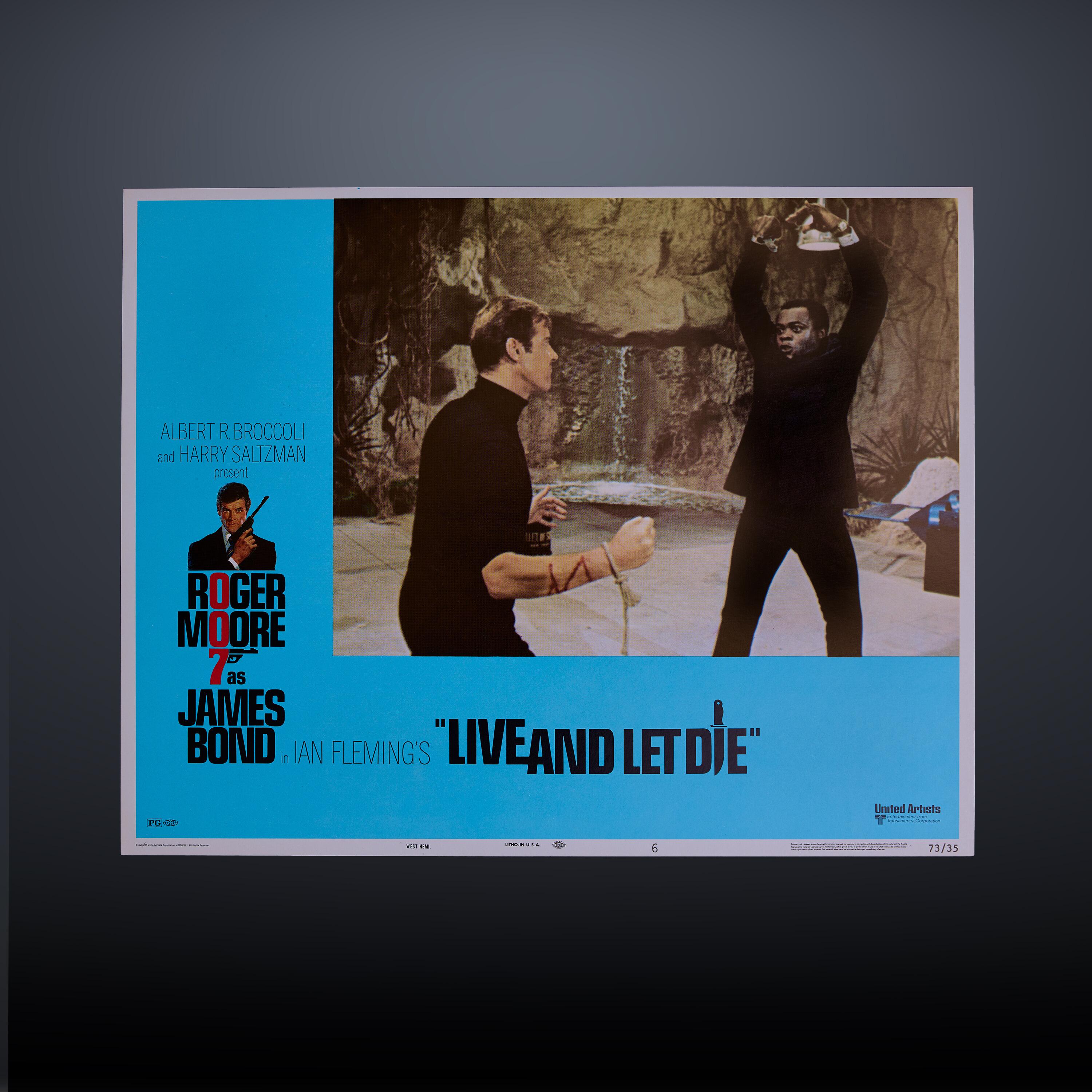 James Bond - Original Lobby Card six of eight, Live and Let Die (1973)