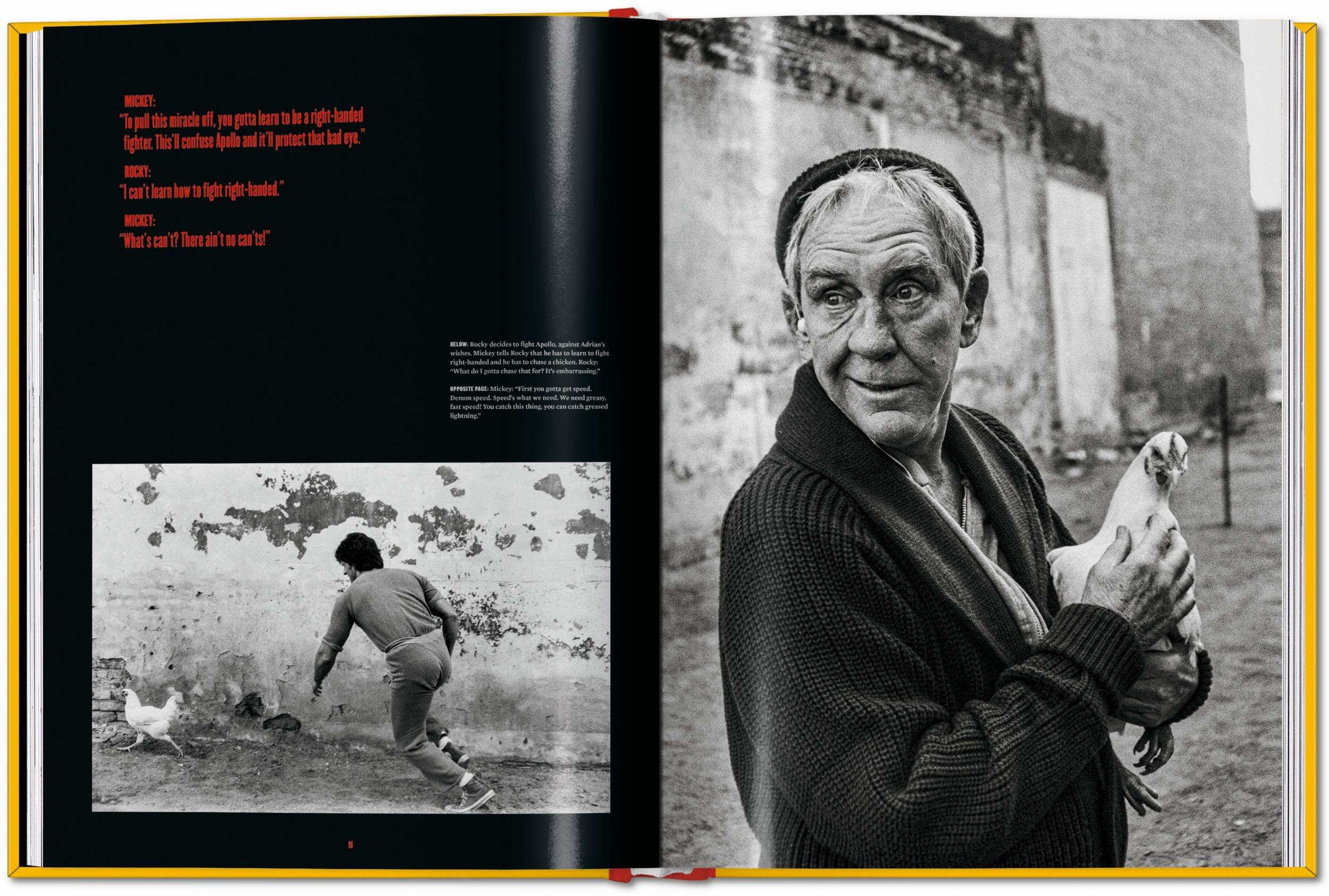 Rocky. The Complete Films, Black and white picture of Mickey Goldmill