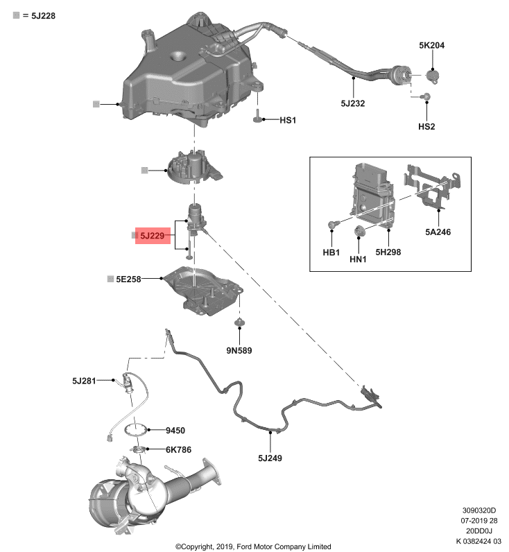 Ford Galaxy (CDR) S-Max (CDR) Transit / Tourneo Connect (CHC) AdBlue pump assembly product image