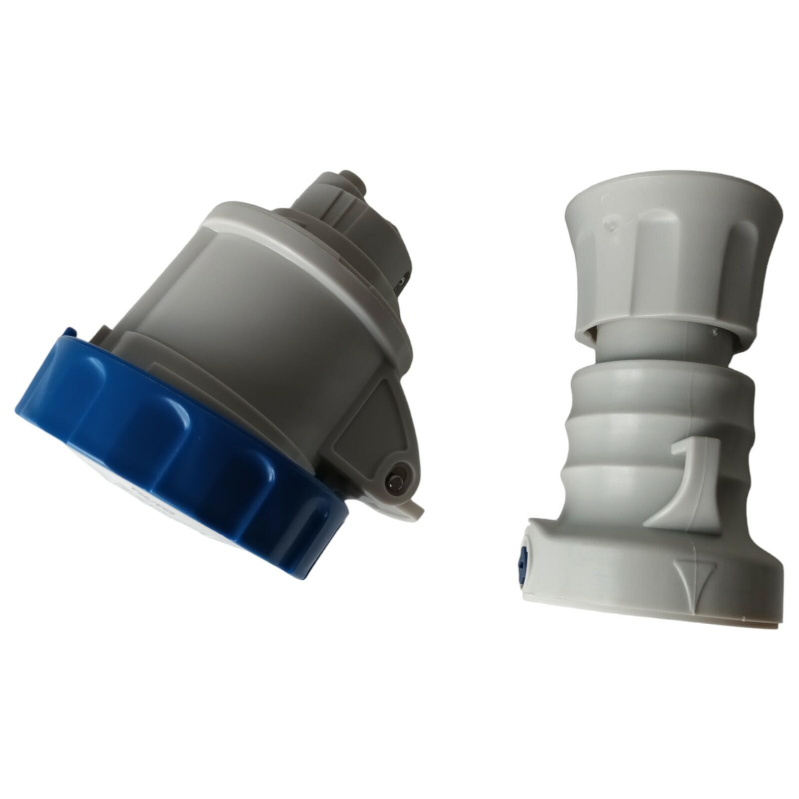 GFN Parts Gewiss Straight Connector 200-250V 50/60 Hz -Blue 6H Screw Wiring product image