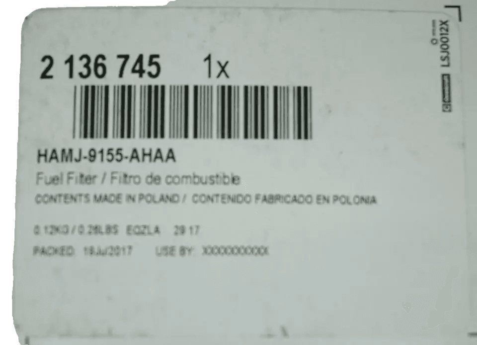 Omnicraft Fuel Filter for VAUXHALL ZAFIRA A 2.0 Diesel