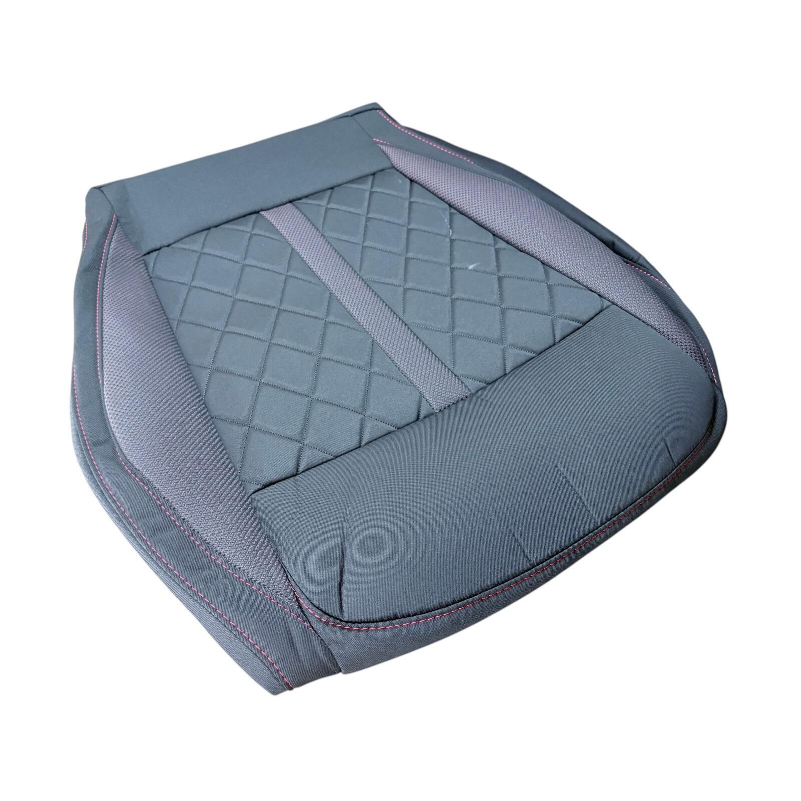 Genuine Skoda Octavia RS Seat Cushion Cover (black/tomato red) — OEM-grade replacement — part number 5E3881405LVLJ