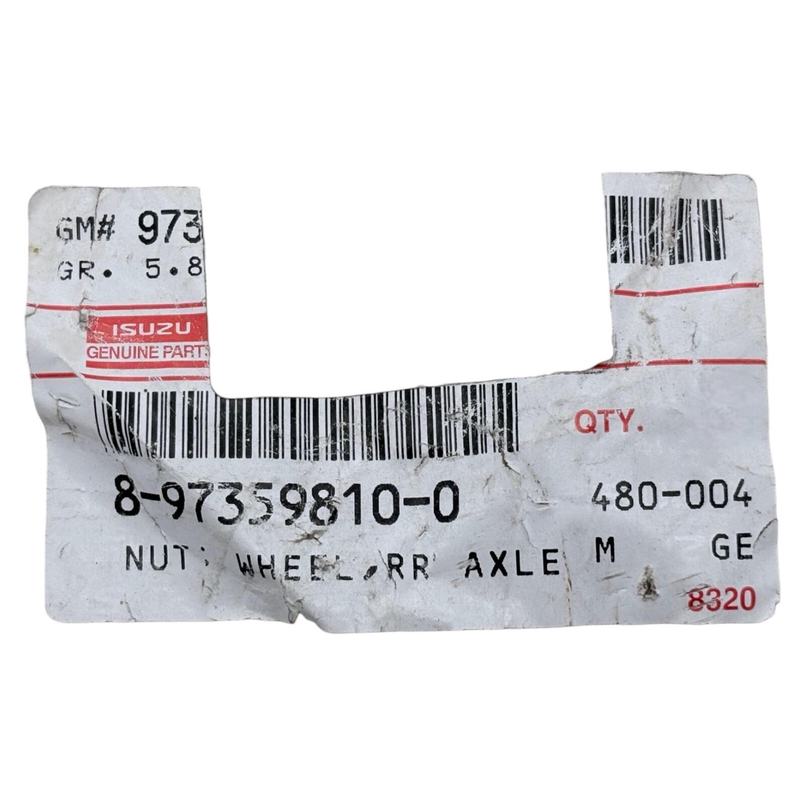 Authentic GM Isuzu CYZ EXZ FTR Rear Wheel Nut 80 (97359810)