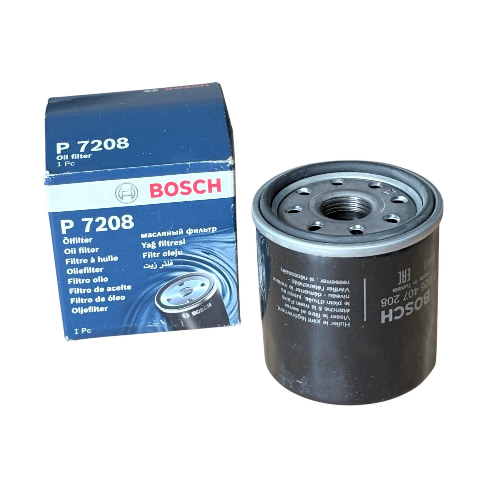 P7208 — Bosch Oil Filter 3/4" 16 UNF-2B Fits Toyota / Peugeot / Citroen F026407208, direct replacement unit