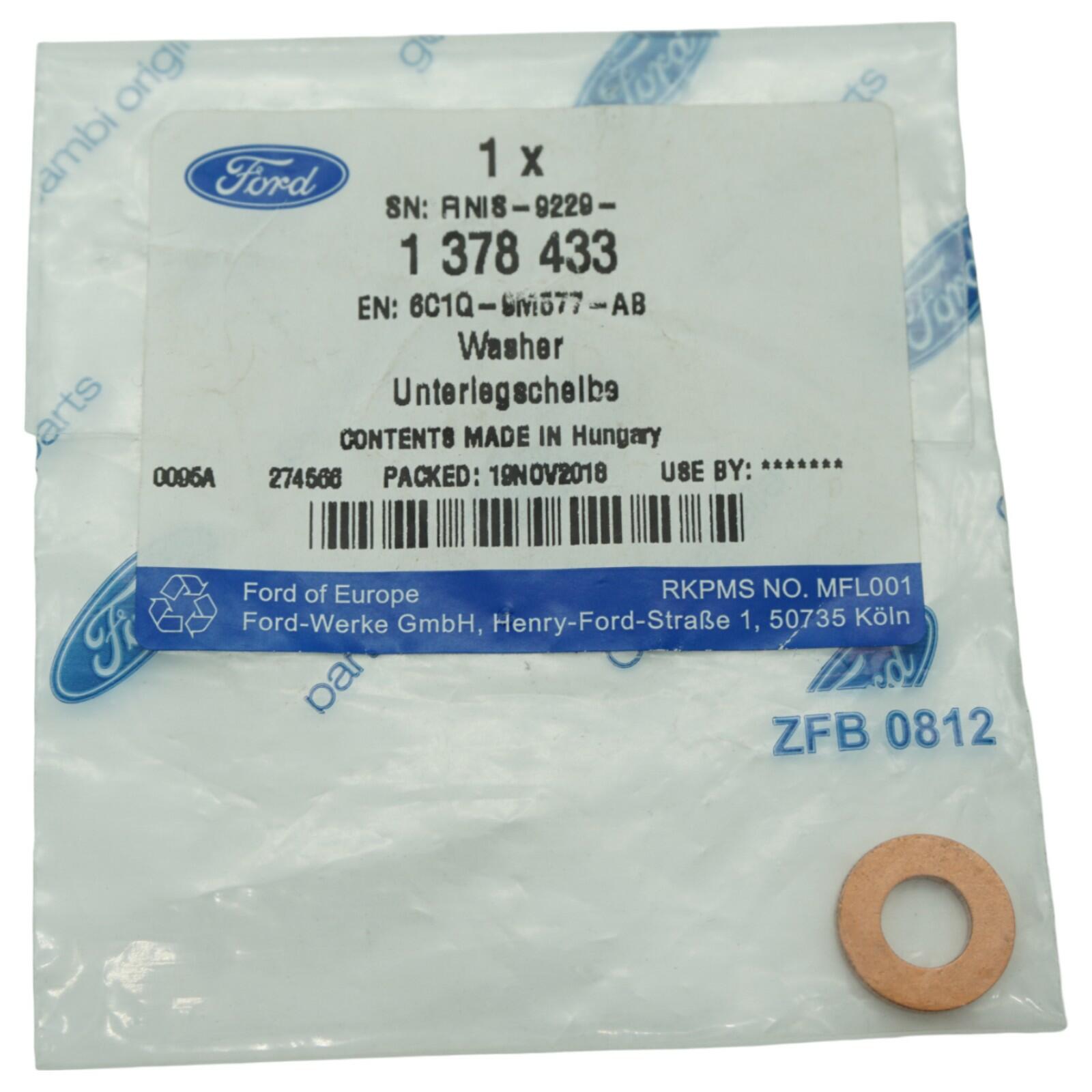 Genuine Ford Fuel injector washer seal replacement part